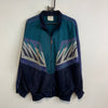 Vintage 90s Navy and Blue Adidas Track Jacket Men's Large