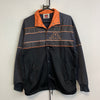 Black and Orange Kappa Track Jacket Men's Small