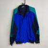 Vintage 90s Blue and Navy Adidas Track Jacket Men's Large