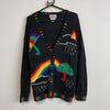 Vintage Black Knitwear Cardigan Sweater Women's XL