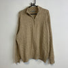 Beige Knitwear Quarter zip Sweater Men's Large