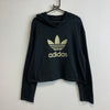 Black Adidas Cropped Hoodie Women's Medium