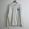 Vintage White Lee Sweatshirt Men's XL