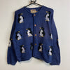 Vintage Blue Knitwear Cardigan Sweater Men's S/M