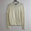 Cream White Tommy Hilfiger Jumper Women's Medium