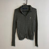 Vintage Grey Ralph Lauren Knitwear Sweater Women's Large