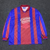 Vintage 90s Blue and Red Umbro Football Jersey Men's XL