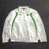 00s White and Green Umbro Windbreaker Men's Large