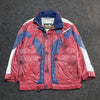 Red and White Ellesse Ski Jacket Men's Large