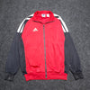 Vintage 90s Black and Red Adidas Windbreaker Men's Medium