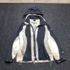 Black and White Columbia Raincoat Women's Medium