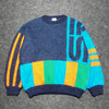 Vintage Multicolour Knitwear Sweater Men's Medium