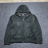 Black Schott Knitwear Fleece Lined Hoodie Men's Medium