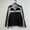 00s Black and White Nike Track Jacket Men's Medium