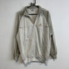 Vintage 90s White and Grey Adidas Track Jacket Men's Small