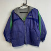 Vintage 90s Purple and Grey Adidas Reversible Jacket Women's Large