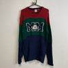 Red Green Navy Disney Knitwear Sweater Men's Large