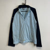 00s Blue and Navy Nike Track Jacket Men's Medium