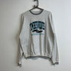 Vintage Grey Embroidery Sweatshirt Men's Large