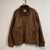 Vintage Brown Leather Bomber Jacket Men's XXL