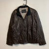 Brown Calvin Klein Leather Jacket Men's Medium