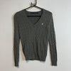 Vintage Grey Ralph Lauren Cable Knit Sweater Women's Small