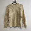 Beige Chunky Knit Sweater Women's Small