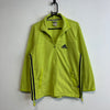 Vintage 90s Neon Yellow Fleece Jacket Men's Small