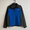 Grey and Blue North Face Soft Shell Jacket Men's Small