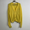 Vintage Yellow Izod Cardigan Sweater Men's Large