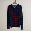 Navy and Red Tommy Hilfiger Jumper Women's Medium