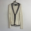 Black and Cream Ralph Lauren Cardigan Sweater Men's Large