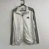 00s White Adidas Track Jacket Men's Large