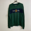 Green and Navy US Polo Assn Sweatshirt Women's XL