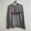 Grey Detroit Pistons Sweatshirt Men's Medium