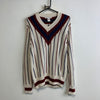 Cream Navy Knitwear Sweater Women's XXL