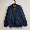 Navy MA-1 Bomber Jacket Men's Large