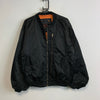 Black MA-1 Bomber Jacket Men's Large