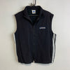 Vintage 90s Black Adidas Windbreaker Vest Men's Large