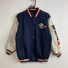 Vintage 90s Navy and White Steve & Barry's Varsity Jacket Men's S/M