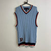 Vintage Blue Cable Knit Sweater Vest Men's large