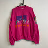 Vintage 90s Pink Reebok Indoor Court Sweatshirt Men's Large