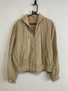 Beige Bomber Jacket Men's Large