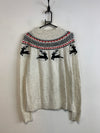 White Knitwear Sweater Women's Large