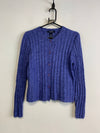 Blue Cardigan Sweater Women's Large