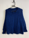 Blue Mohair Knit Sweater Women's Large