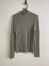 Grey Ralph Lauren Cable Knit Sweater Women's Medium