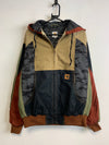 Reworked Multicolour Carhartt Workwear Jacket Women's XL