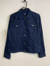 Navy Chaps Denim Jacket Women's Large