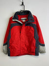 Grey and Red Columbia Raincoat Women's Large